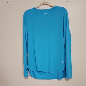 Vibrant Blue Long Sleeve Women's Top